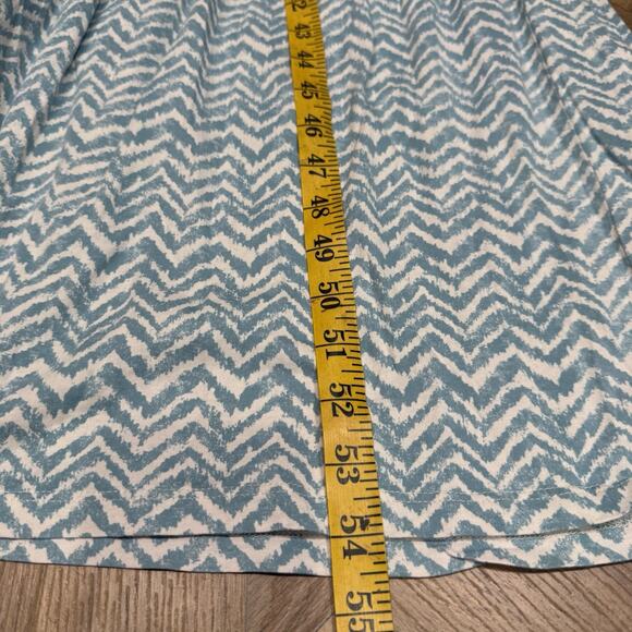 Daily Practice Anthropologie Blue Smocked Stretch Tiered Maxi Dress Size XL - Picture 9 of 10